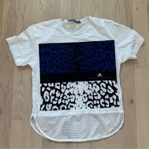 adidas by stella mccartney leopard print t shirt